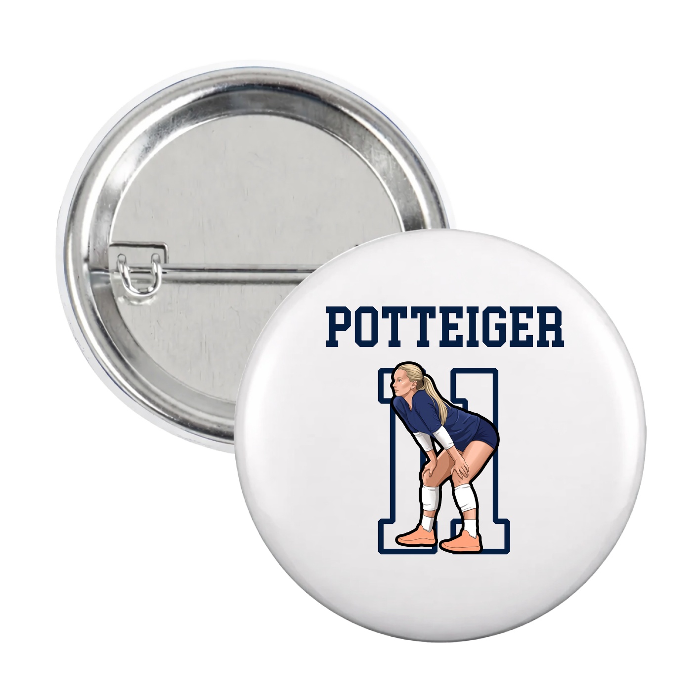 Game Day Button — Shirsey in White