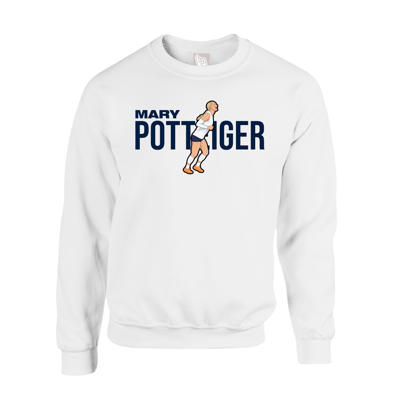 Fleece Crew — Player Name in White