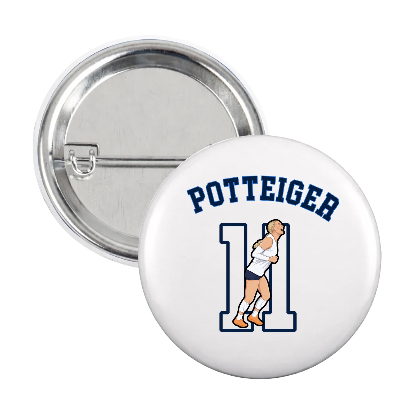 Game Day Button — Shirsey Arch in White