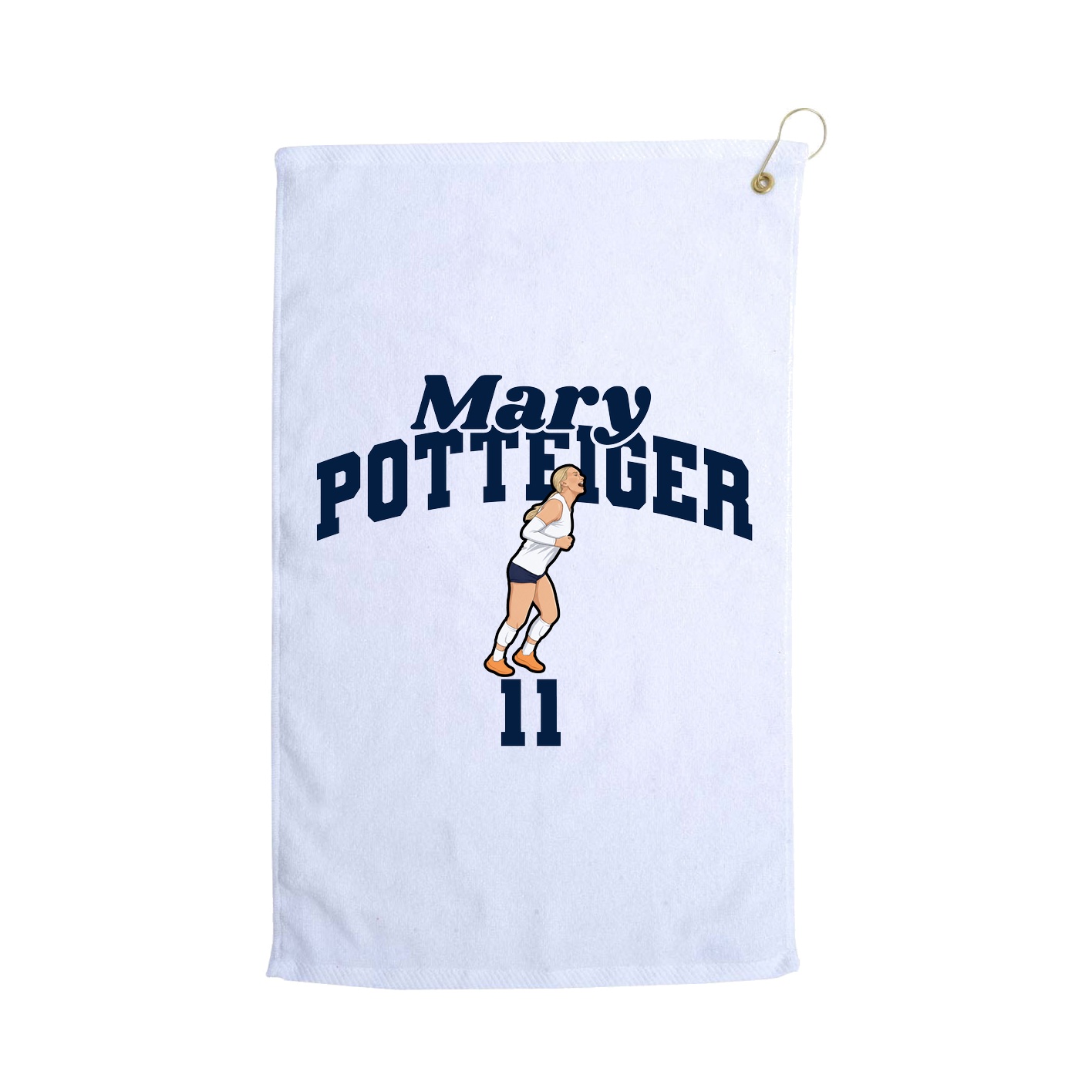 Golf Towel — Signature Arch in White