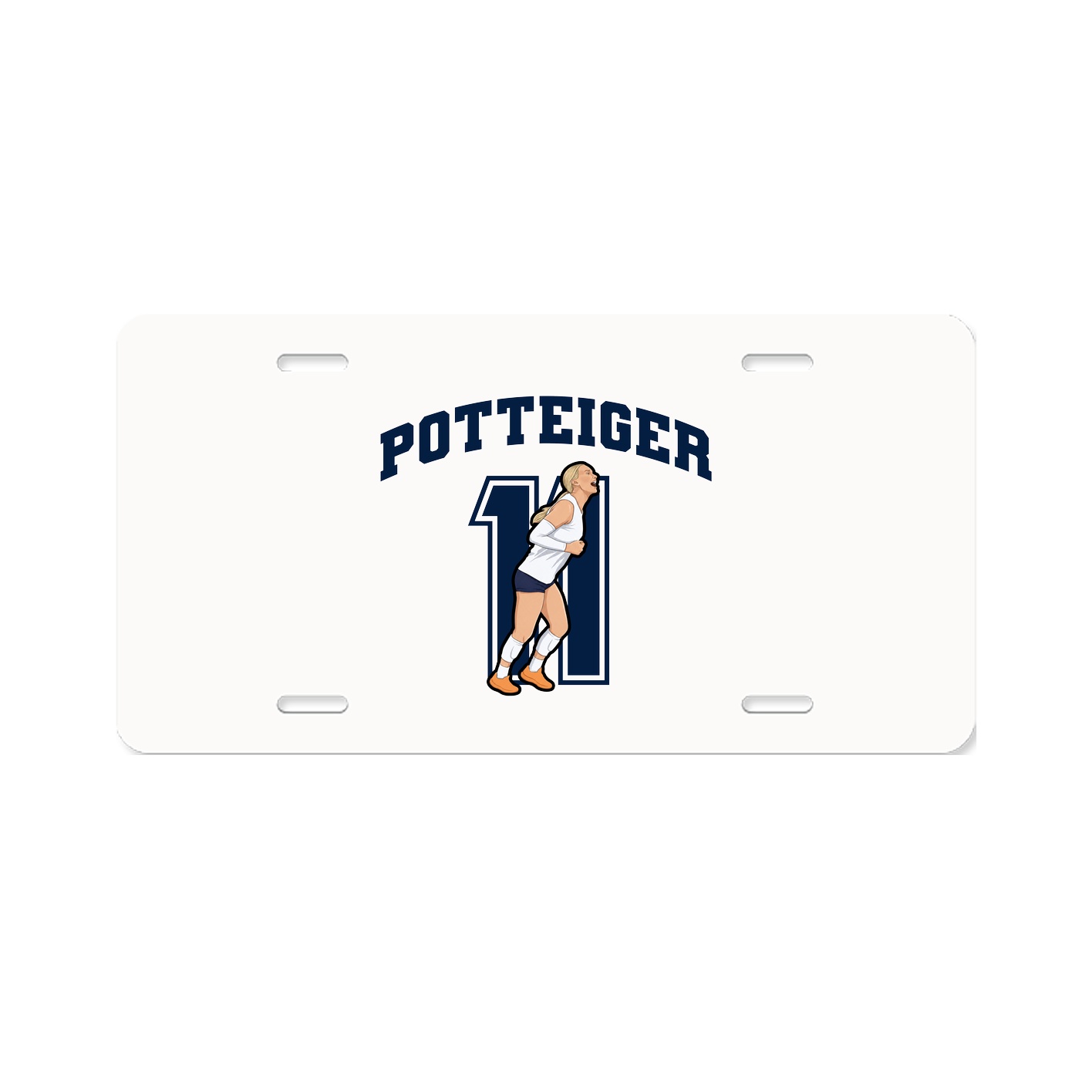 License Plate — Number in Classic