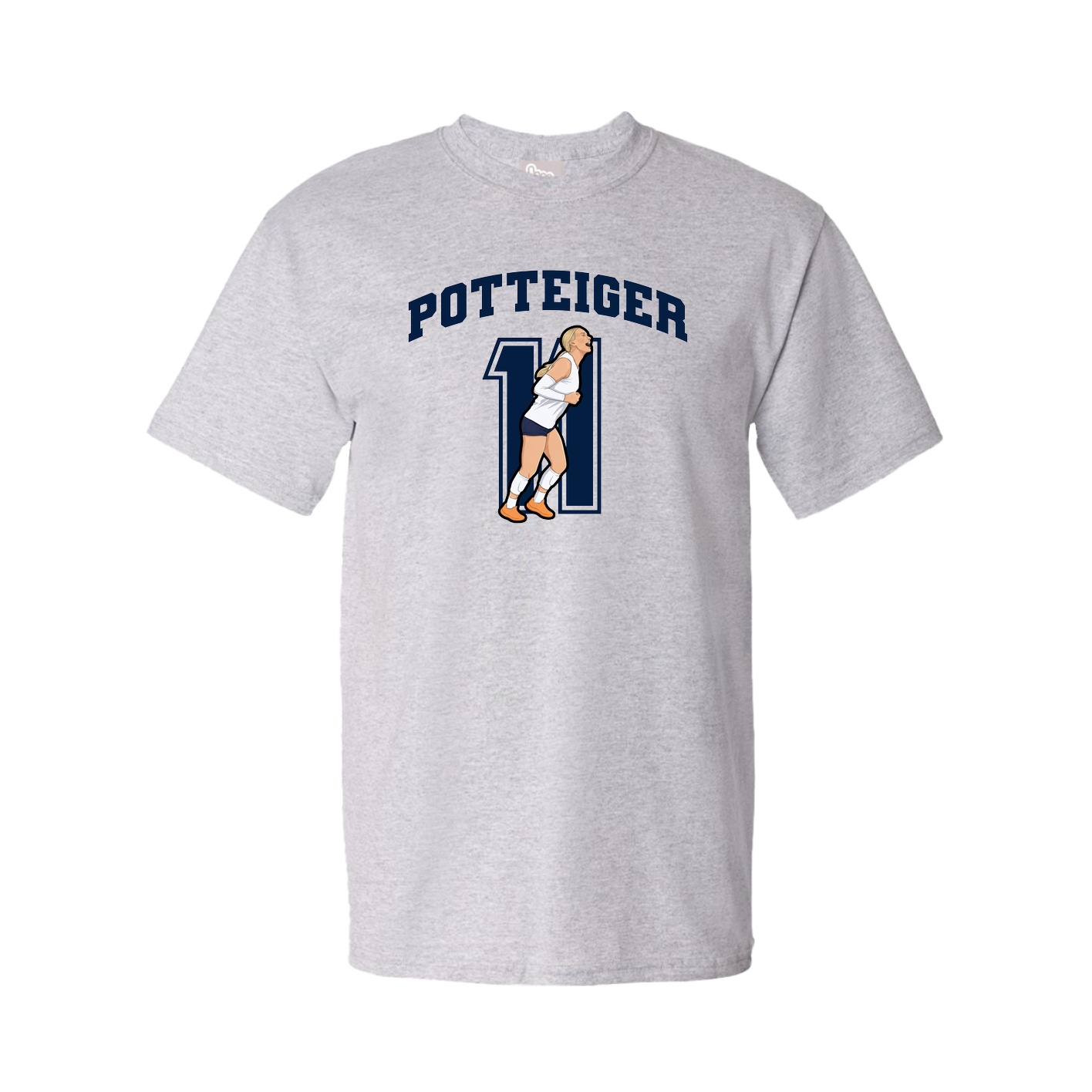 Youth Tee — Number in Grey