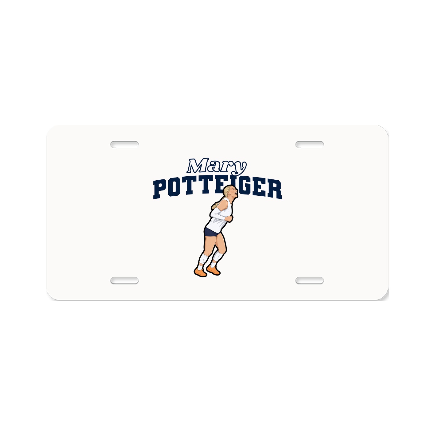 License Plate — Name Arch in Classic