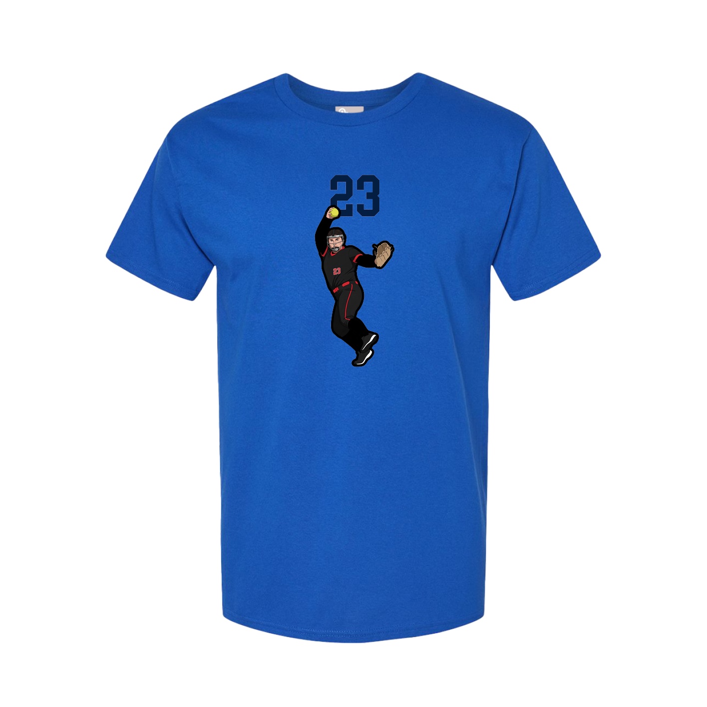 Youth Tee — Number Top in Royal