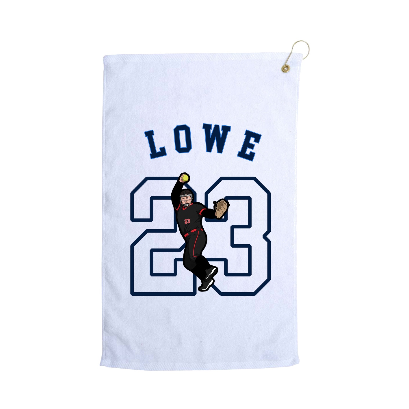 Golf Towel — Shirsey Arch in White