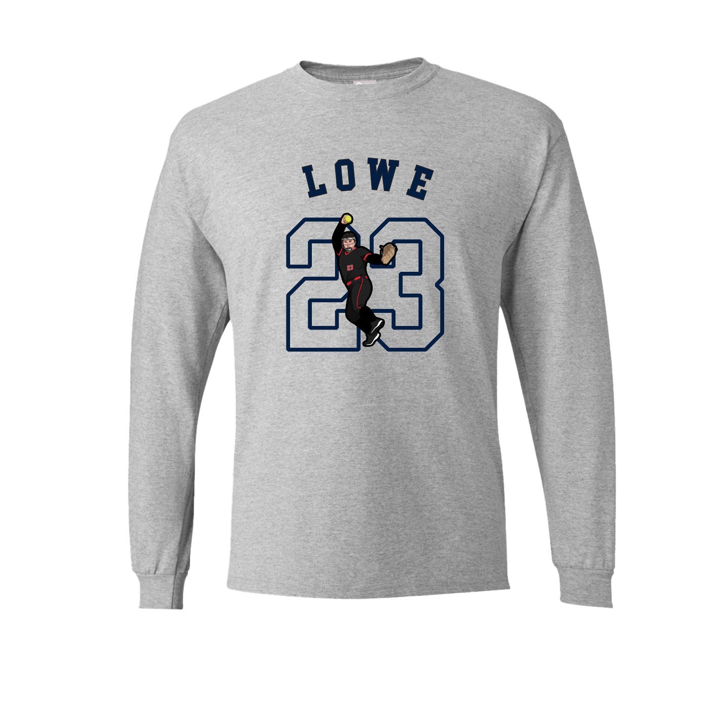 Long Sleeve Tee — Shirsey Arch in Grey