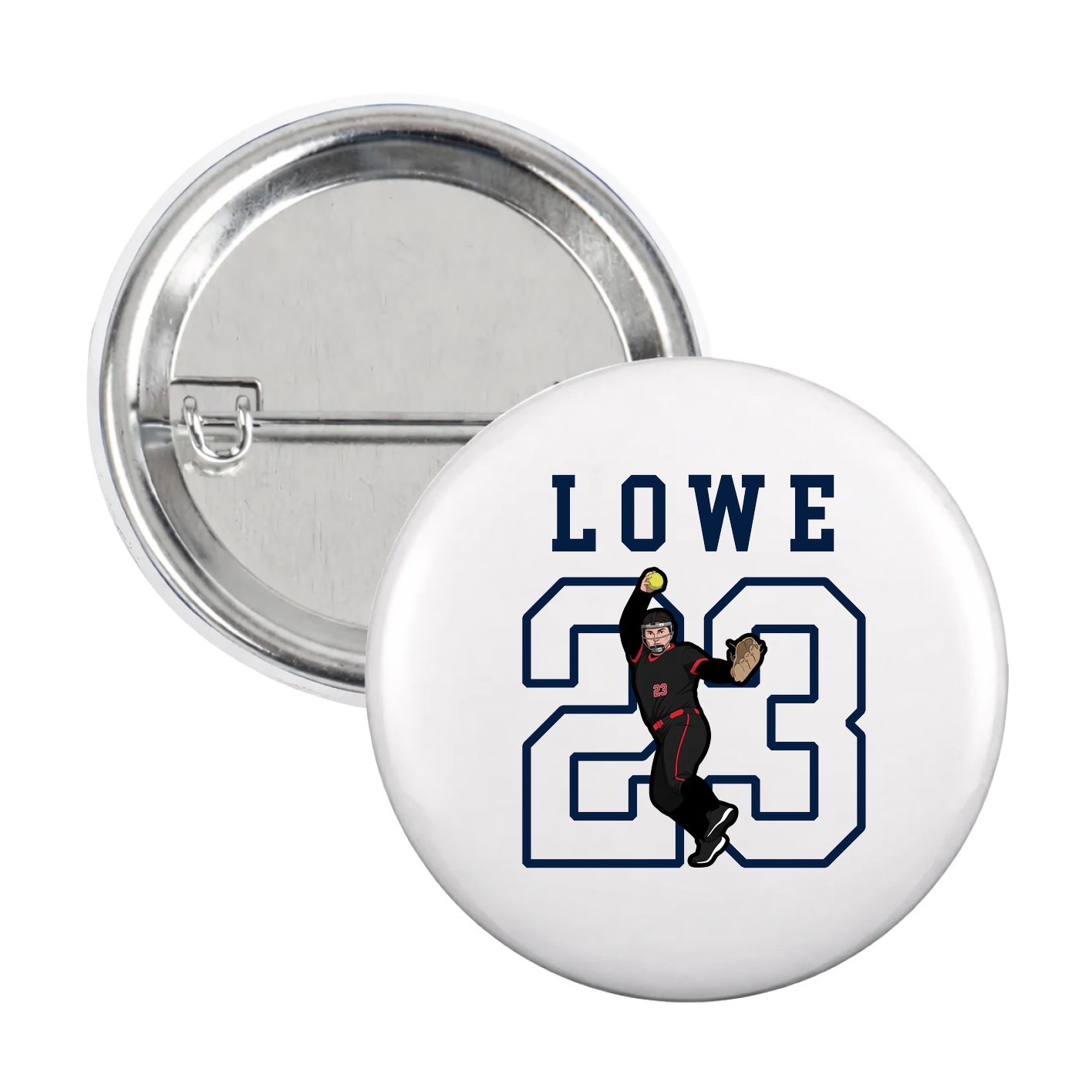 Game Day Button — Shirsey in White