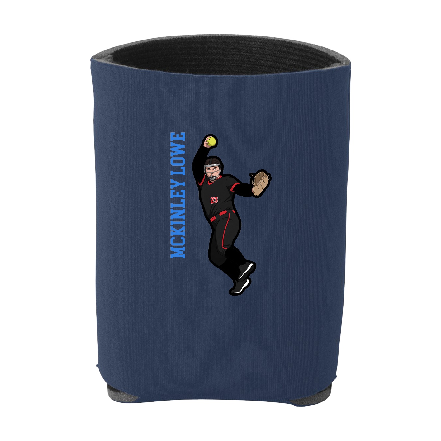 Can Holder — Name Vertical in Navy