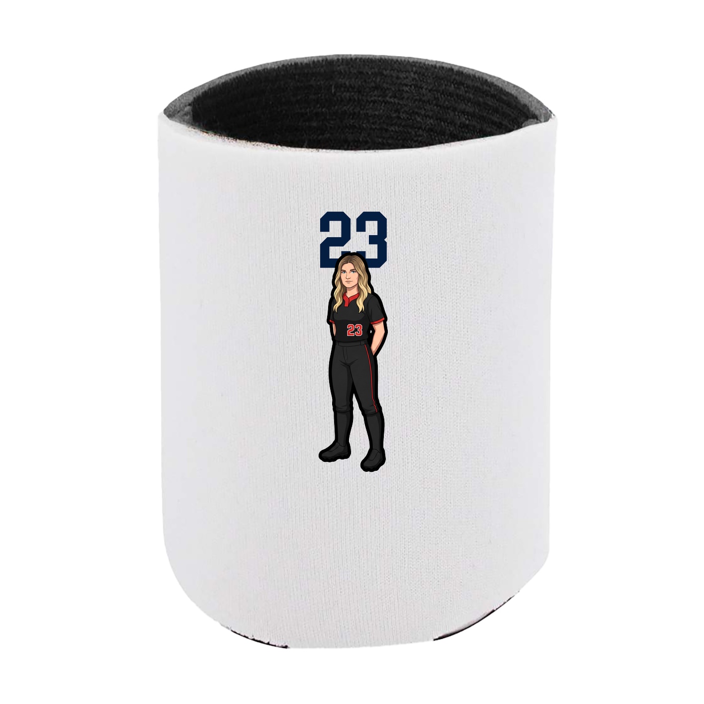 Can Holder — Number Top in White