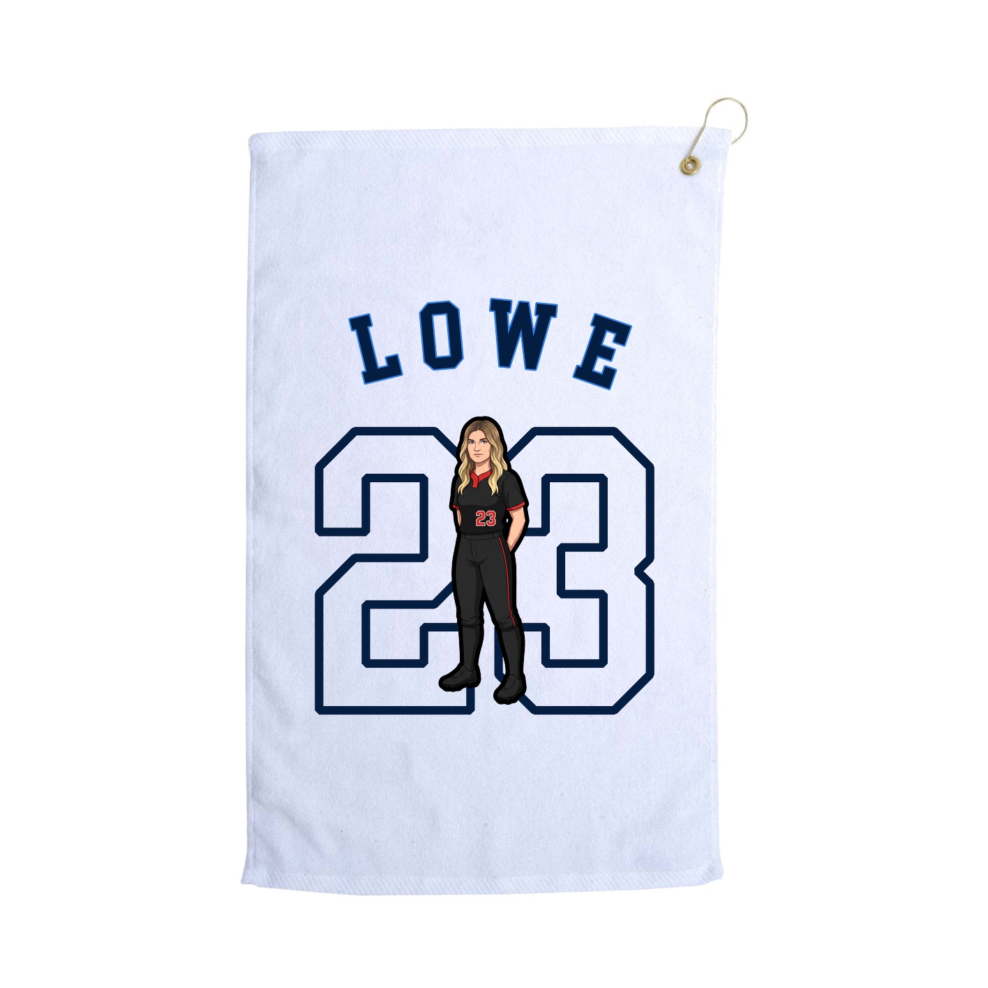 Golf Towel — Shirsey Arch in White