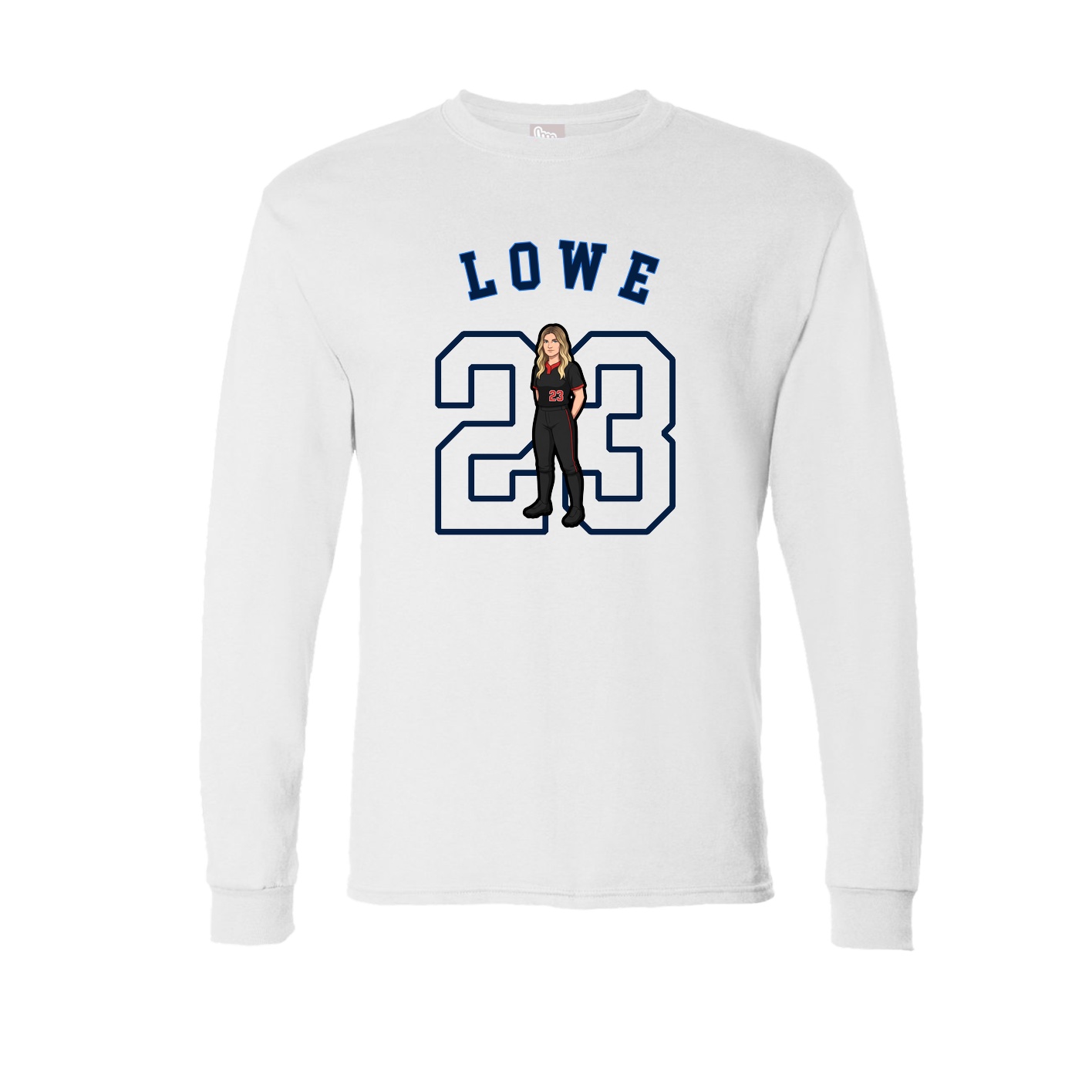 Long Sleeve Tee — Shirsey Arch in White