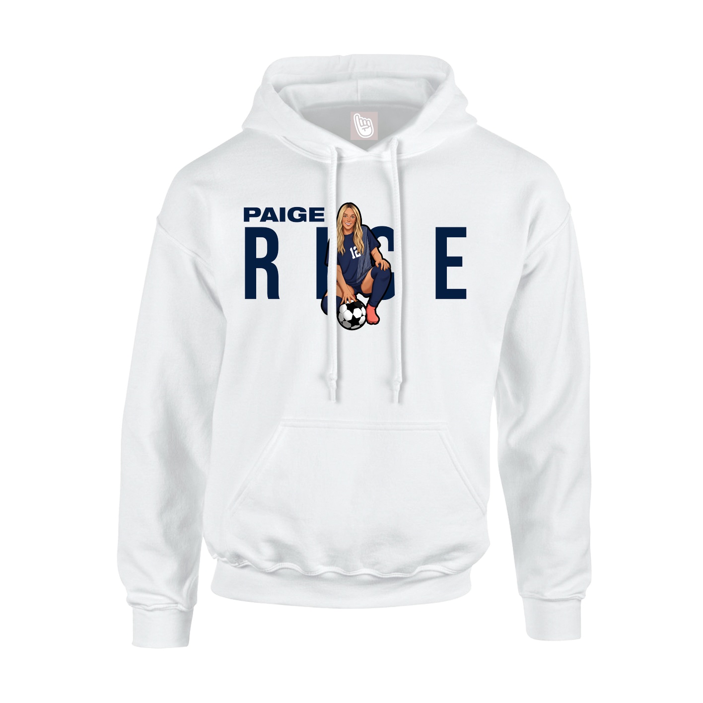 Hoodie — Player Name in White