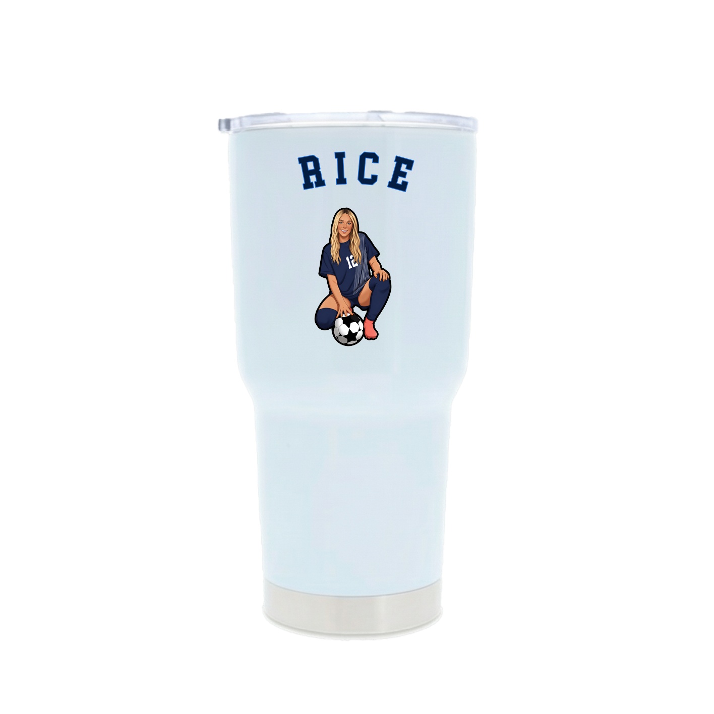 30oz Stainless Steel Tumbler — Shirsey Arch in White