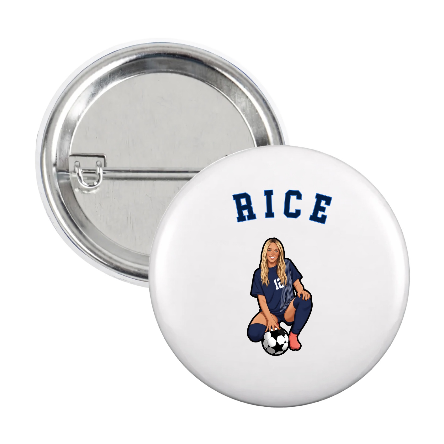 Game Day Button — Shirsey Arch in White