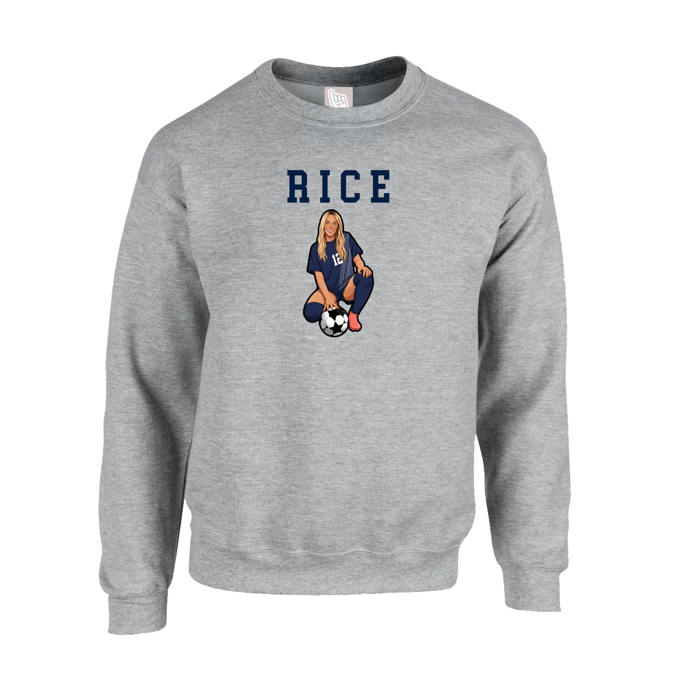 Fleece Crew — Shirsey in Grey