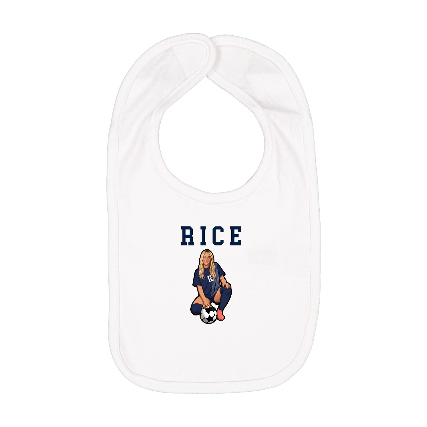 Infant Bib — Shirsey in White