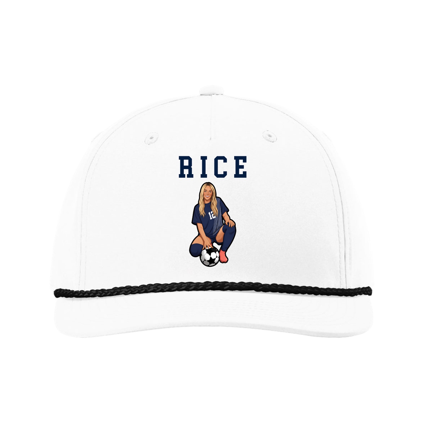 Five-Panel Classic Rope Cap — Shirsey in White