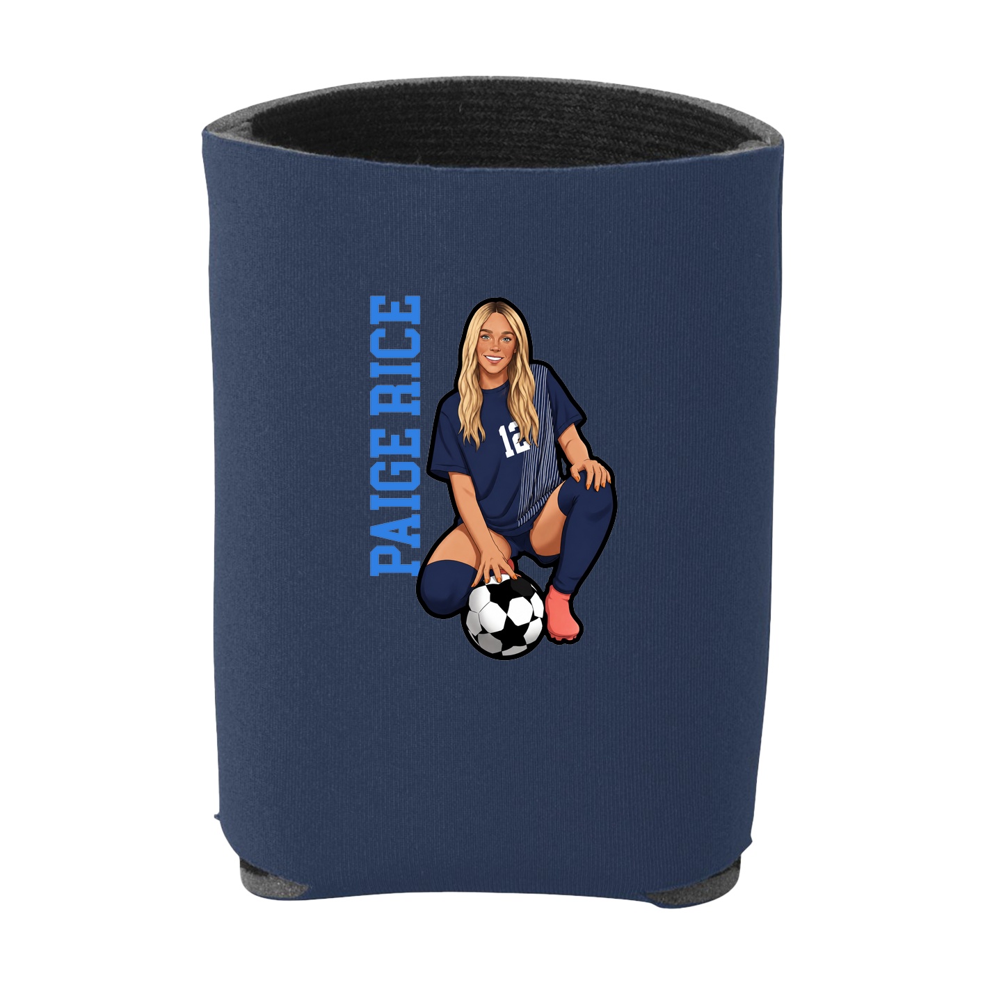 Can Holder — Name Vertical in Navy