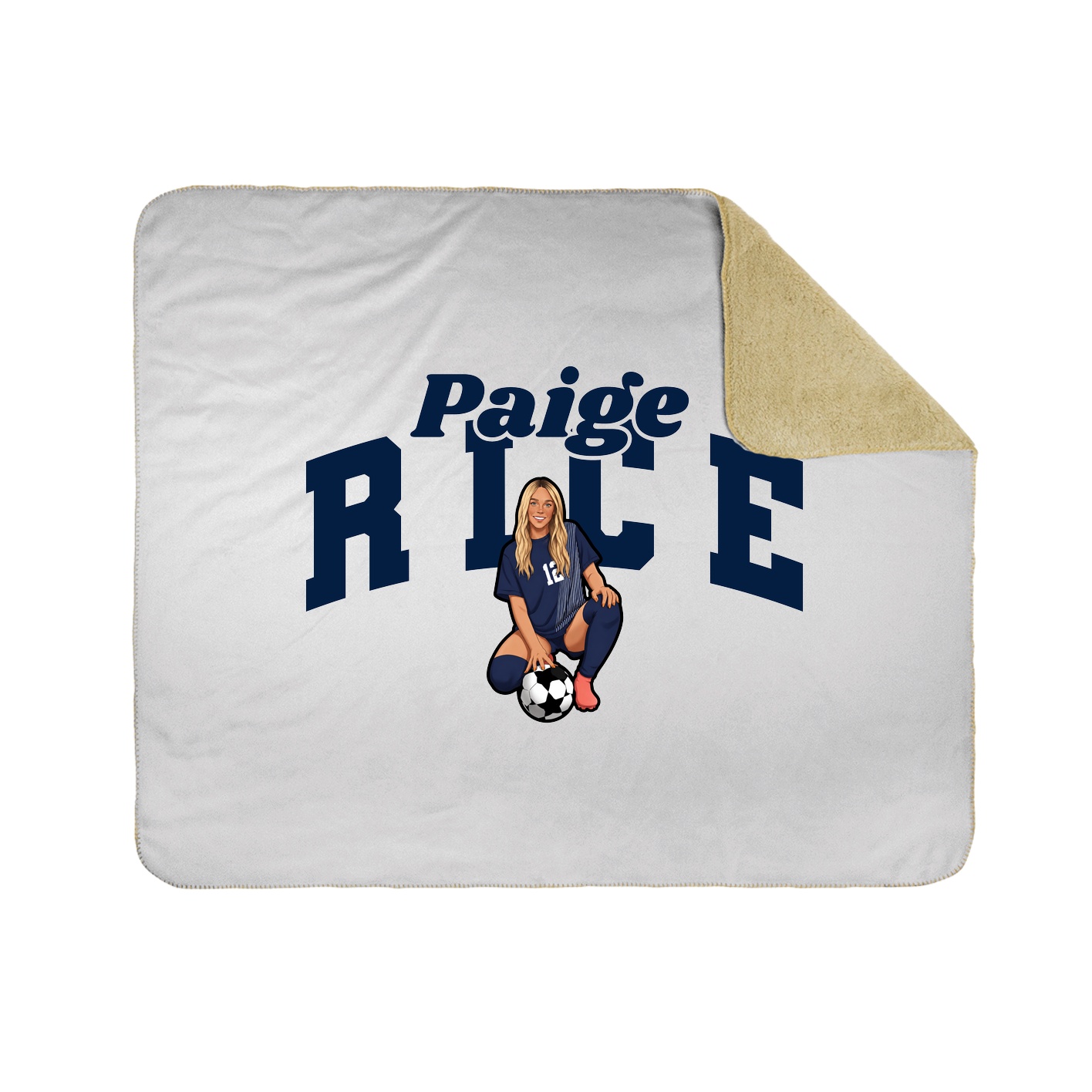 Throw Blanket — Signature Arch in White