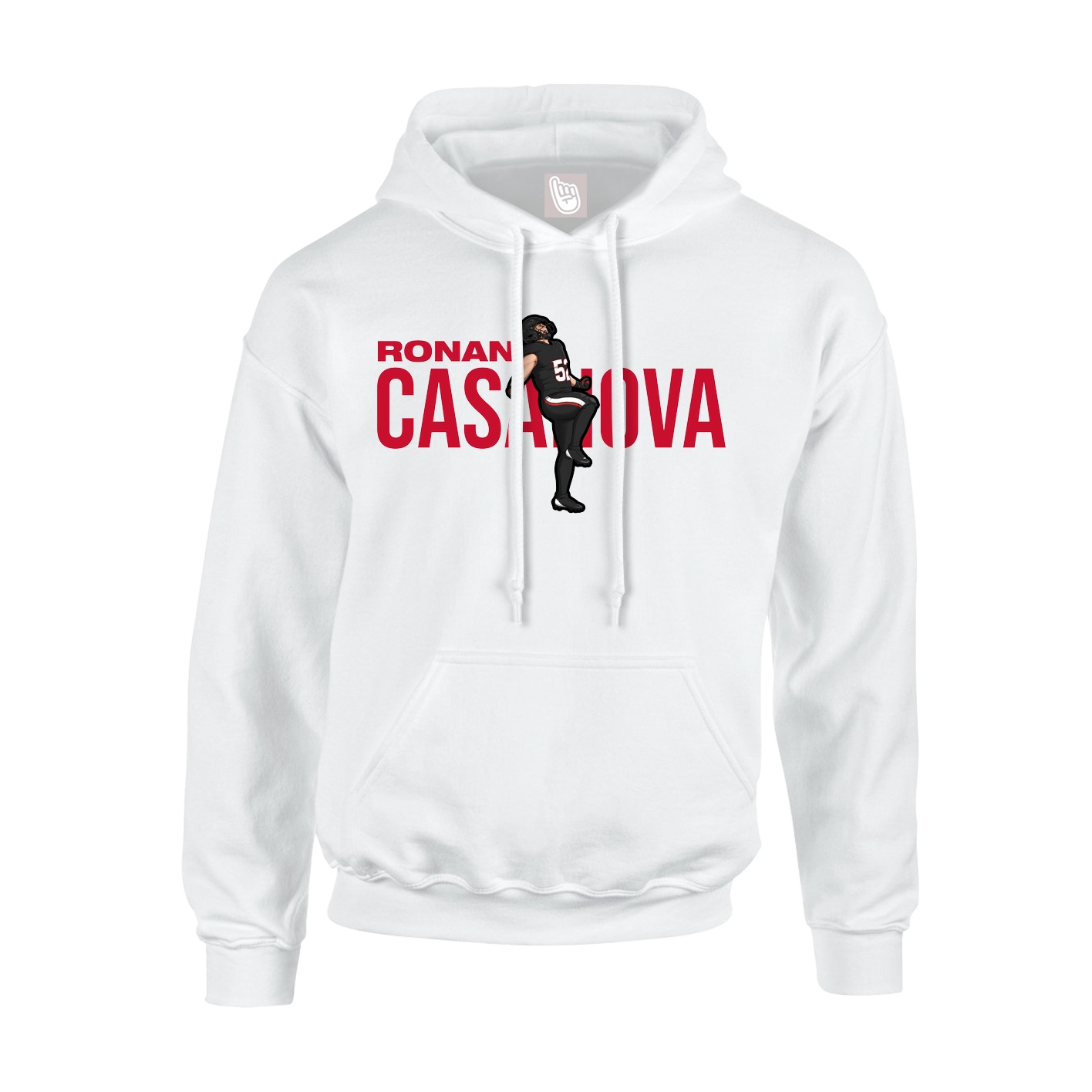 Hoodie — Player Name in White