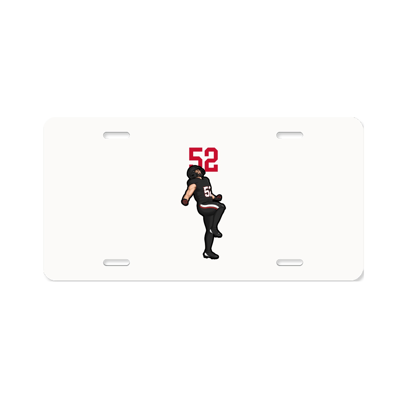 License Plate — Number Top in Classic