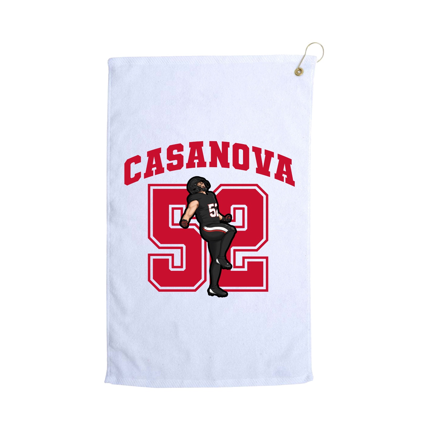 Golf Towel — Number in White