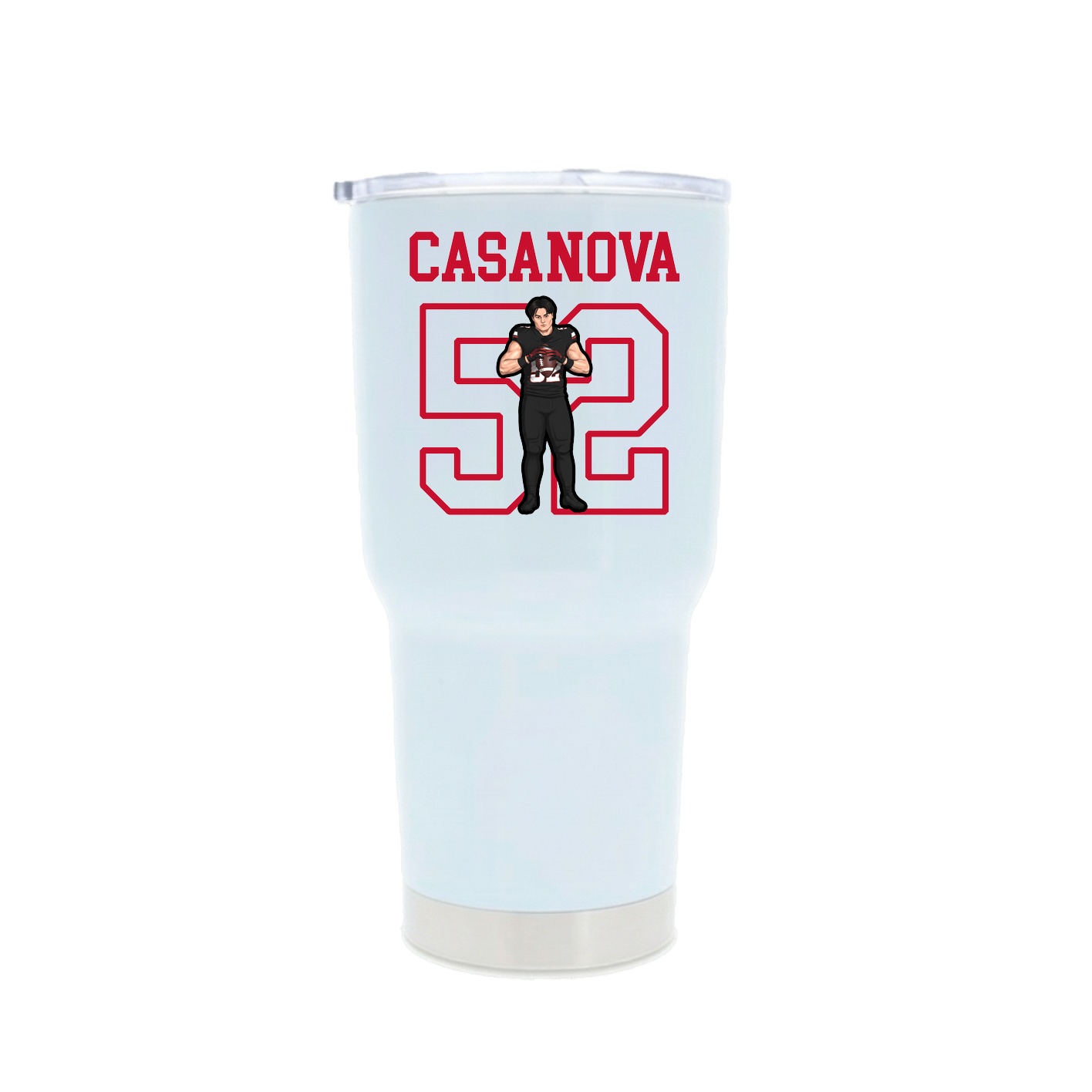 30oz Stainless Steel Tumbler — Shirsey in White