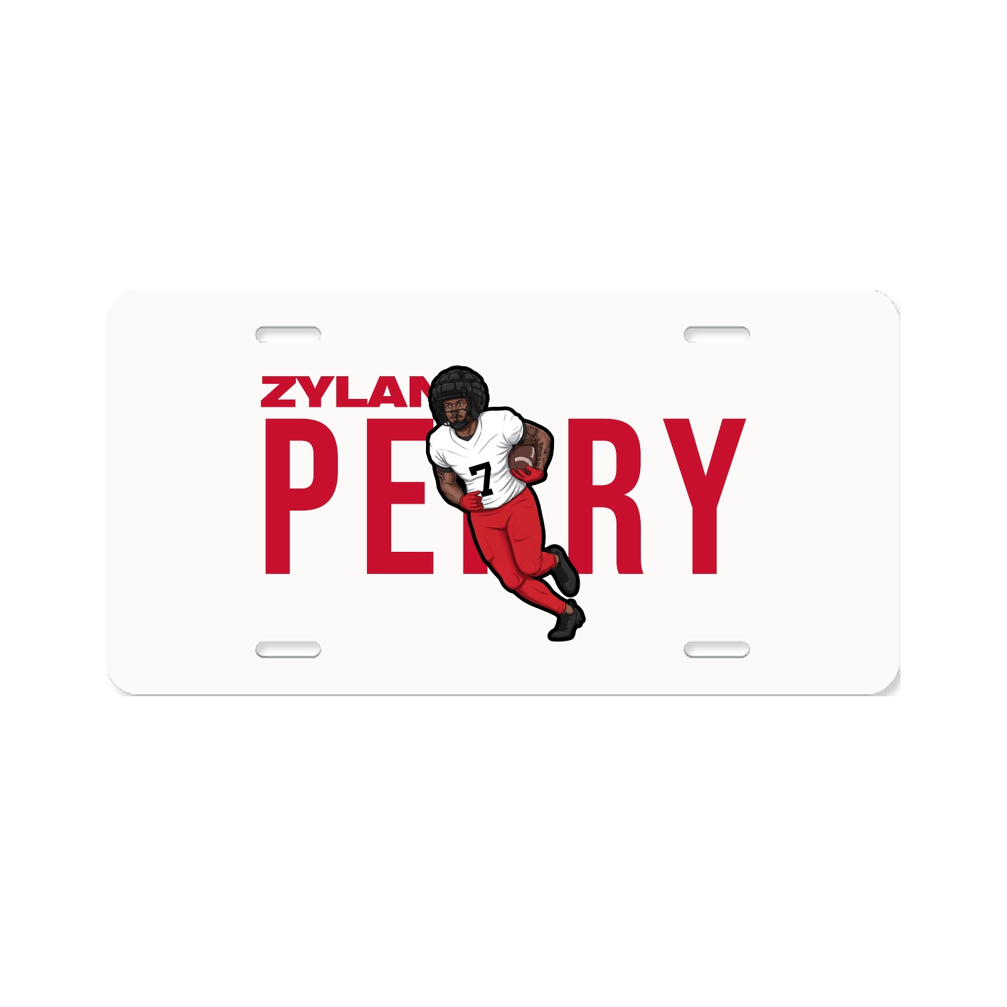License Plate — Player Name in Classic