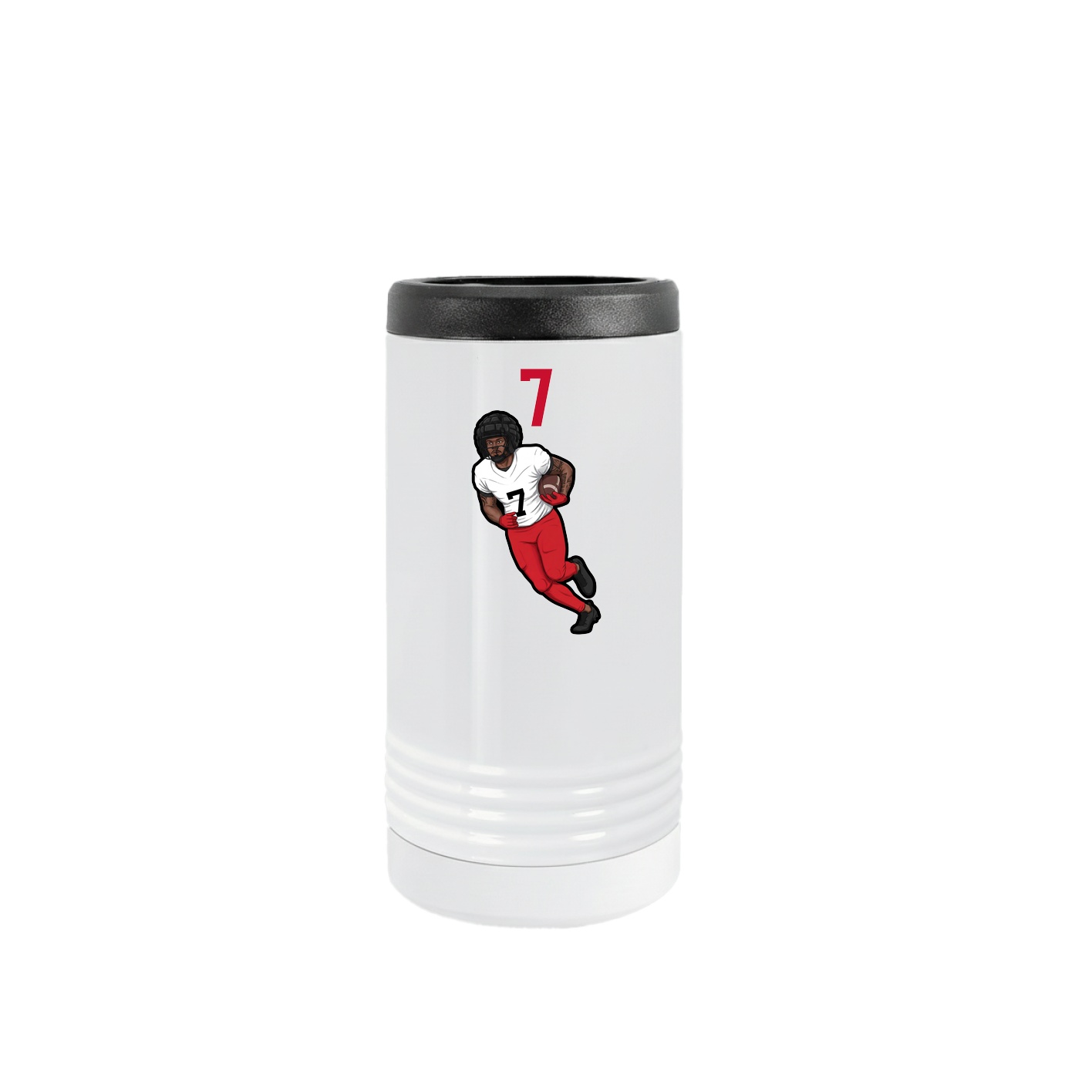 Slim Beverage Holder — Number Top in White