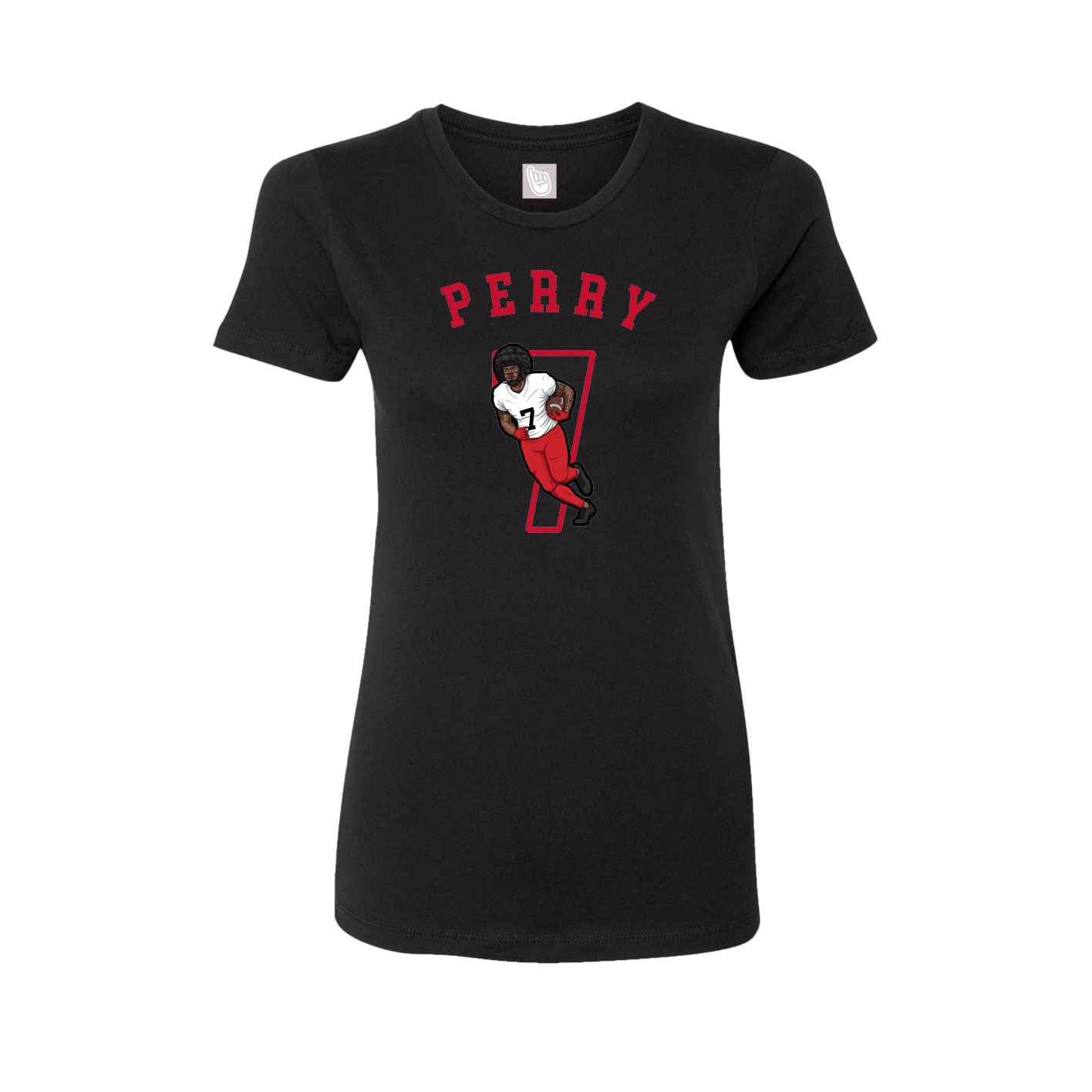 Fitted Women's Tee — Shirsey Arch in Black