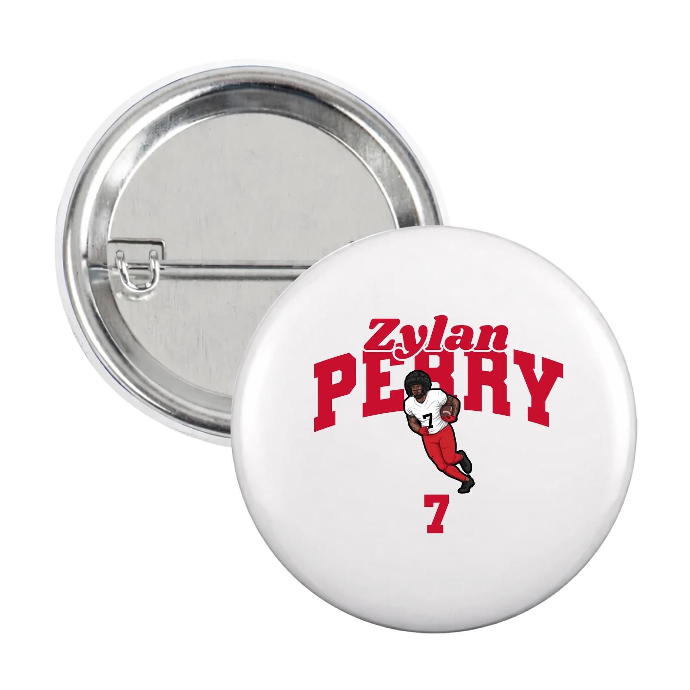Game Day Button — Signature Arch in White