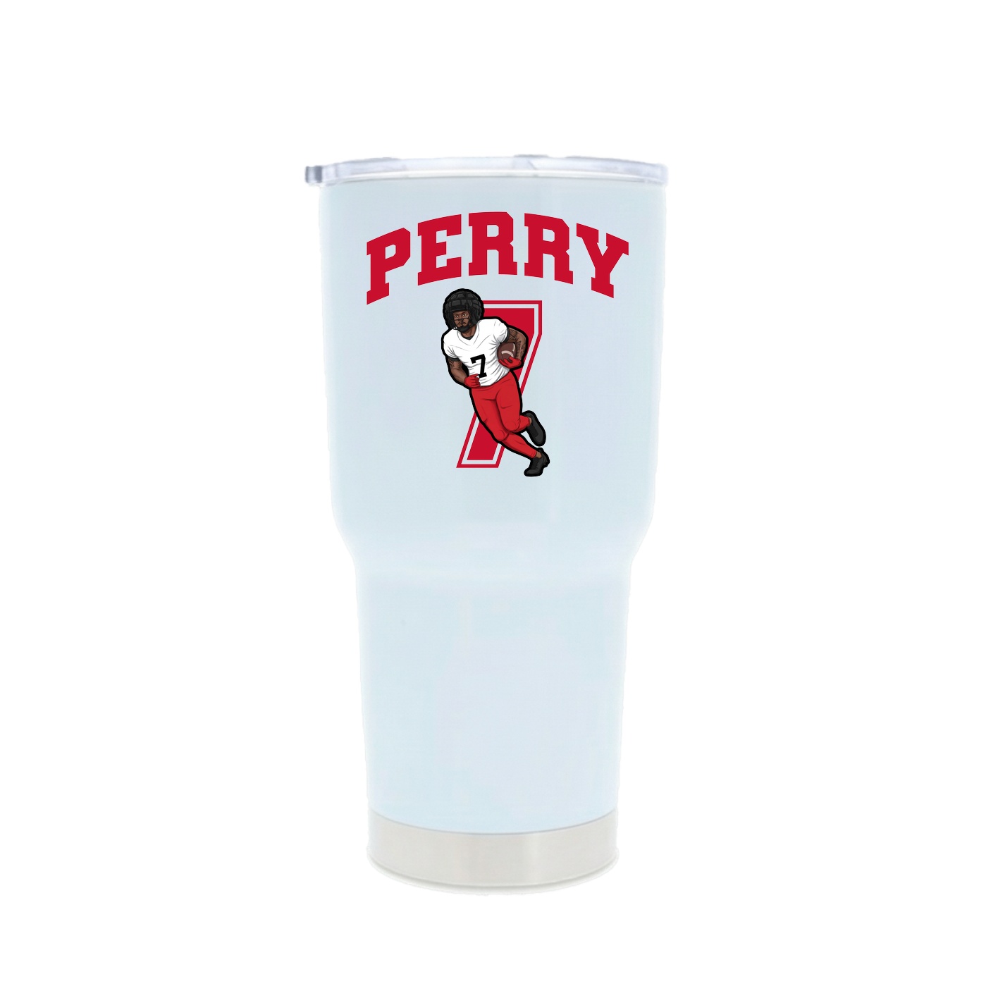 30oz Stainless Steel Tumbler — Number in White
