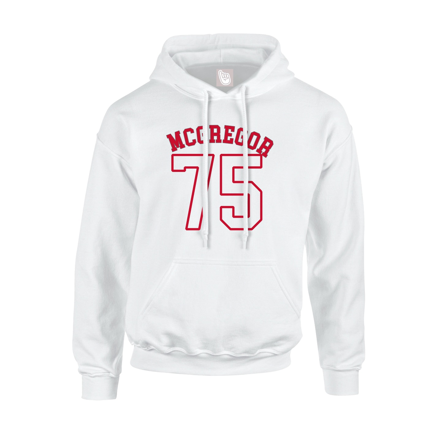 Youth Hoodie — Shirsey Arch in White