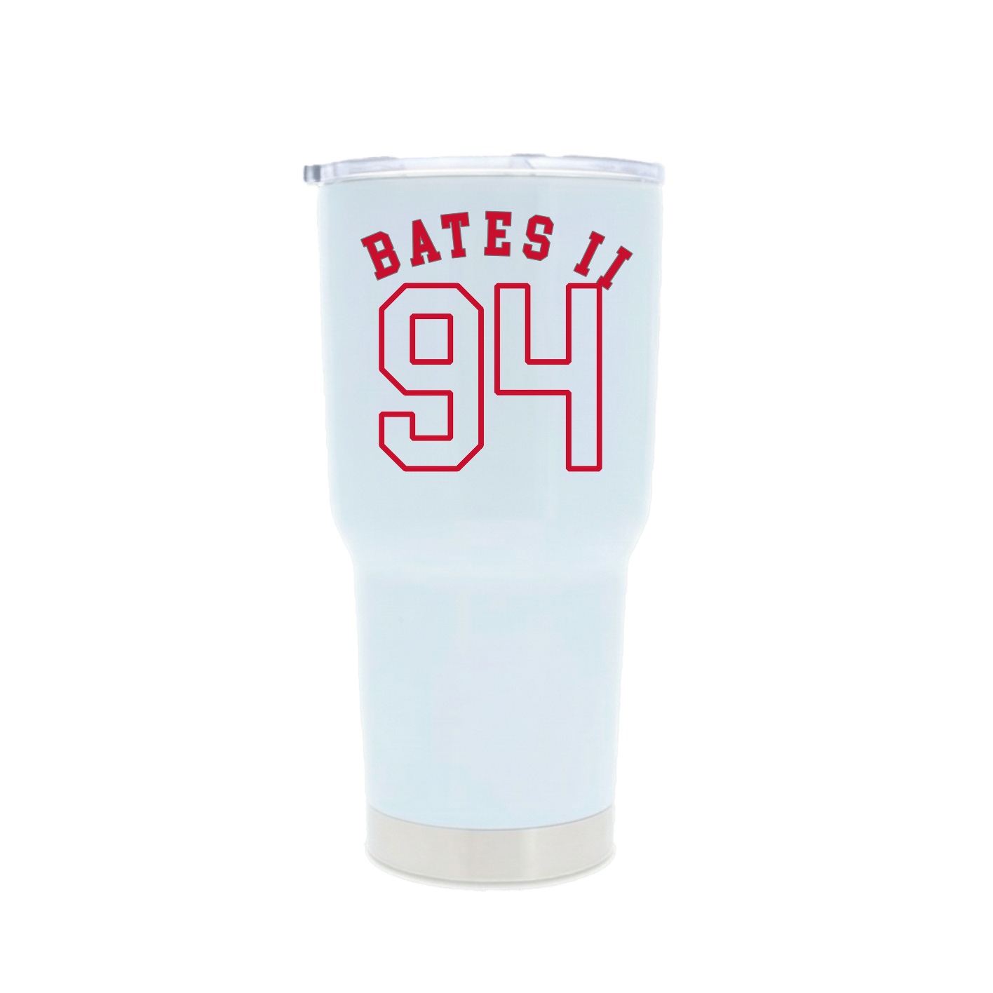 30oz Stainless Steel Tumbler — Shirsey Arch in White