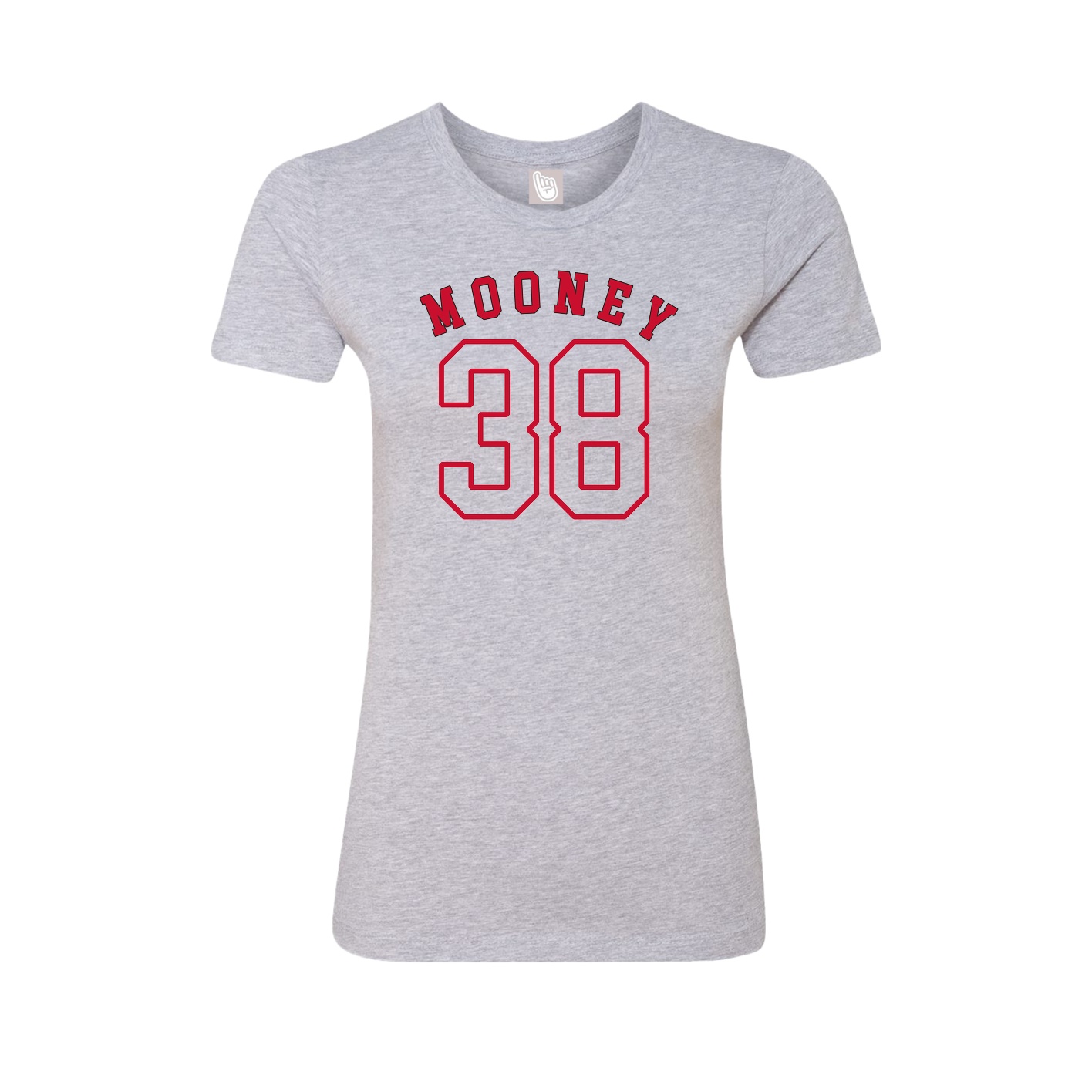Fitted Women's Tee — Shirsey Arch in Grey