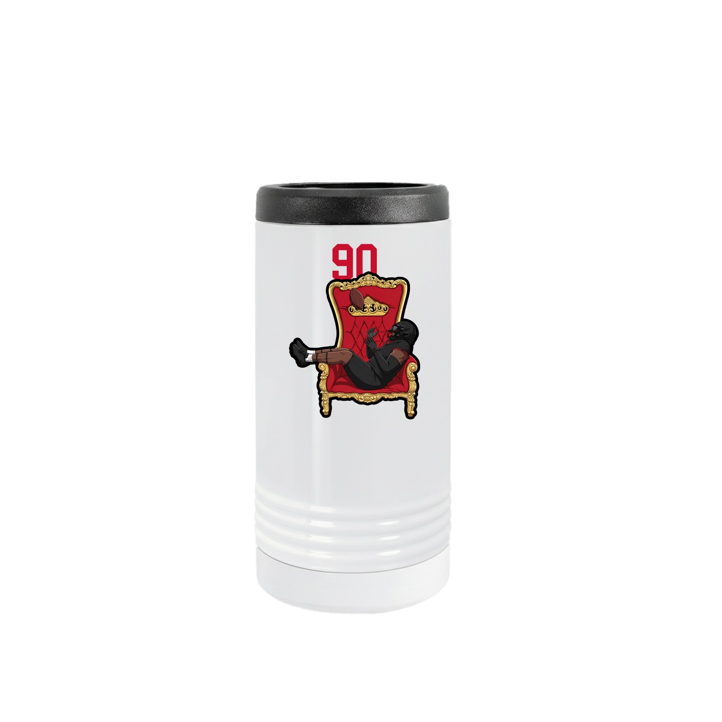 Slim Beverage Holder — Number Top in White