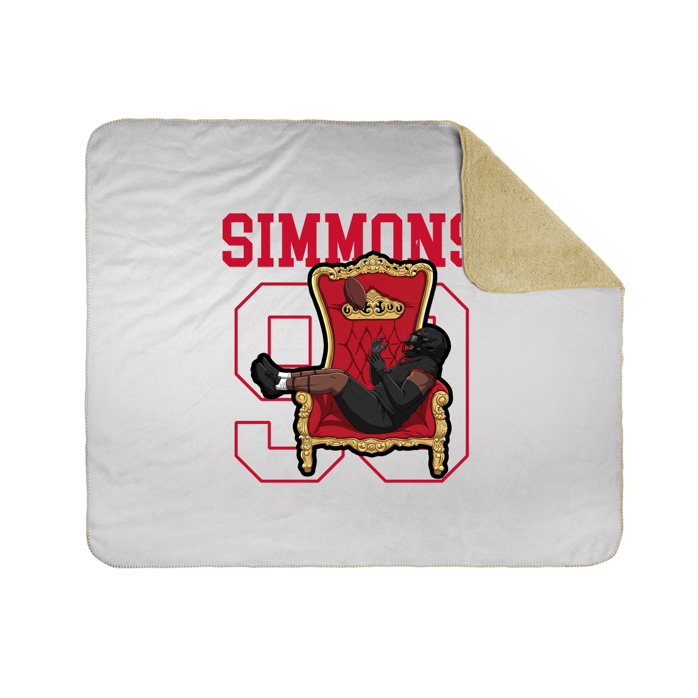 Throw Blanket — Shirsey in White