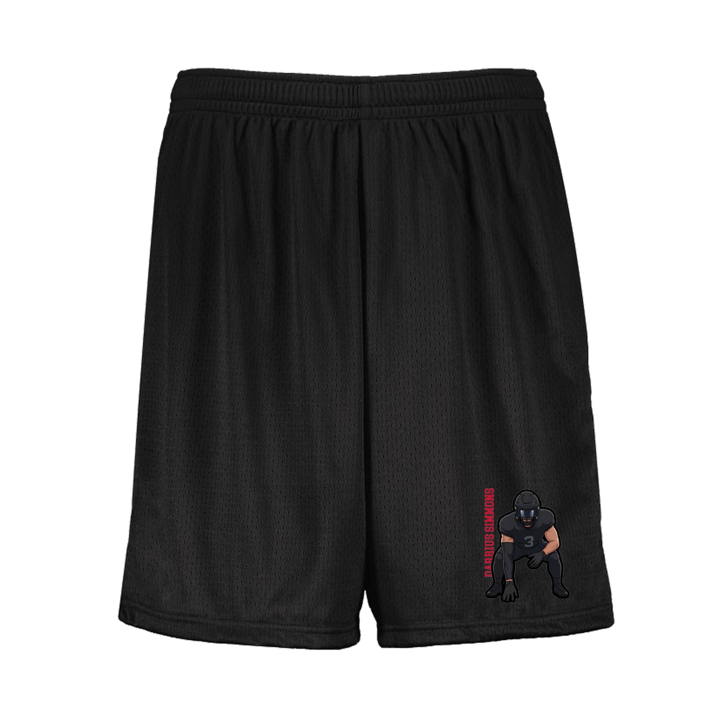 Shorts — Name Vertical in Black