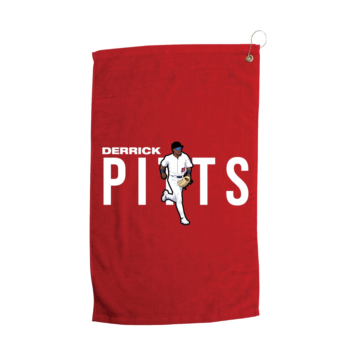 Golf Towel — Player Name in Red