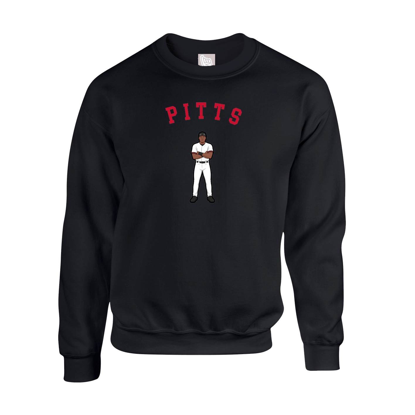 Fleece Crew — Shirsey Arch in Black