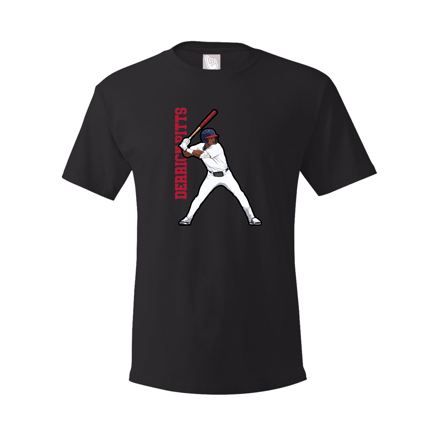 Tee — Name Vertical in Black