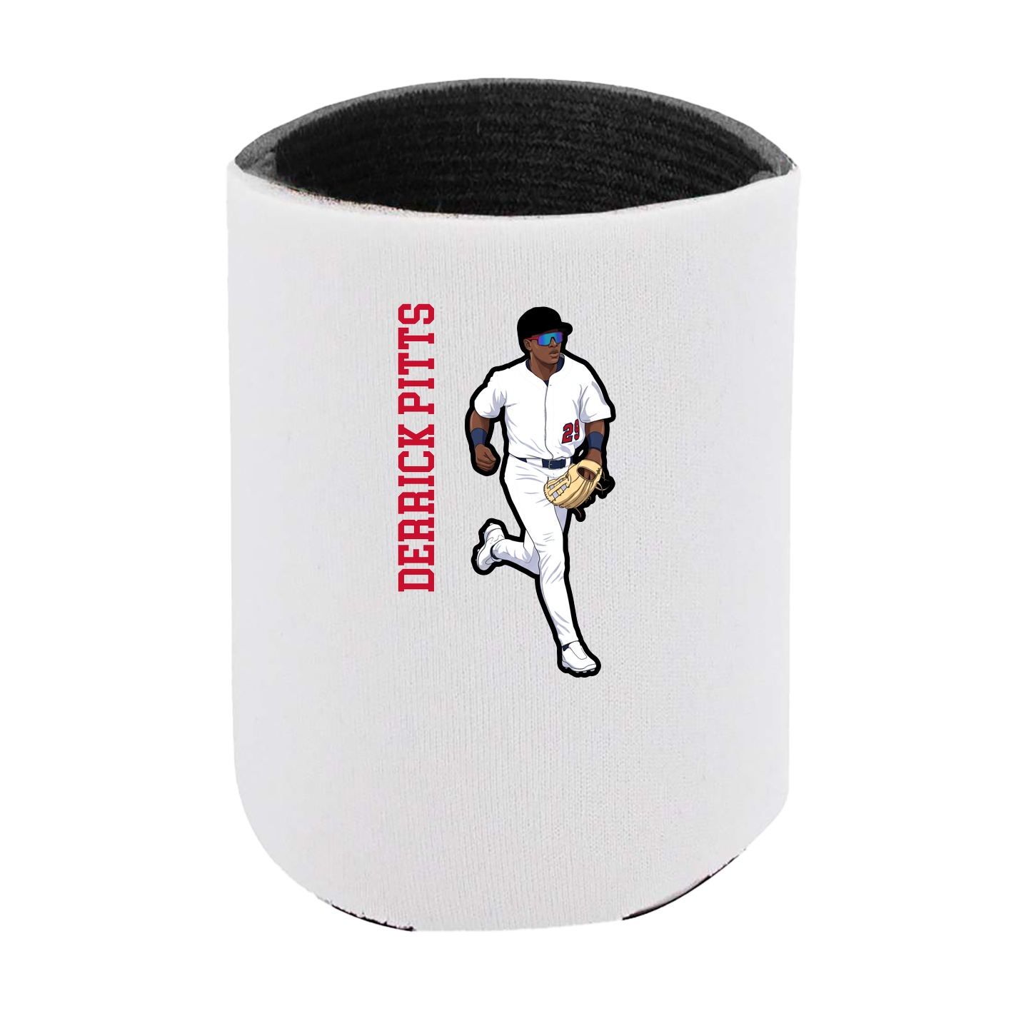 Can Holder — Name Vertical in White