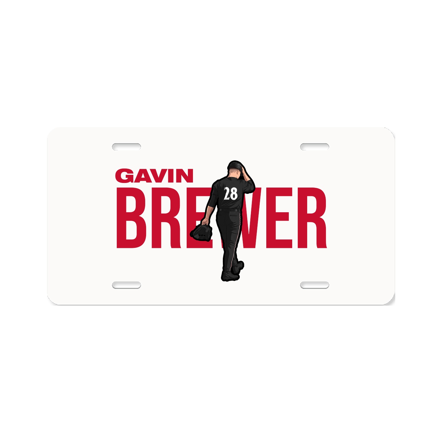 License Plate — Player Name in Classic