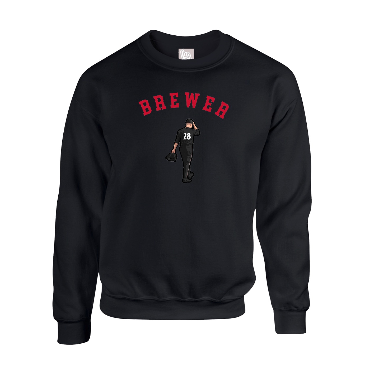 Fleece Crew — Shirsey Arch in Black