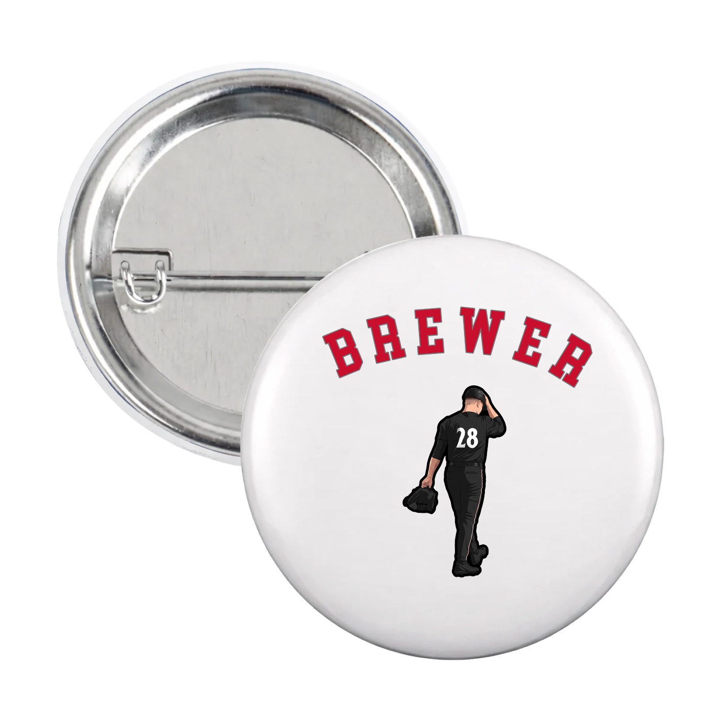Game Day Button — Shirsey Arch in White