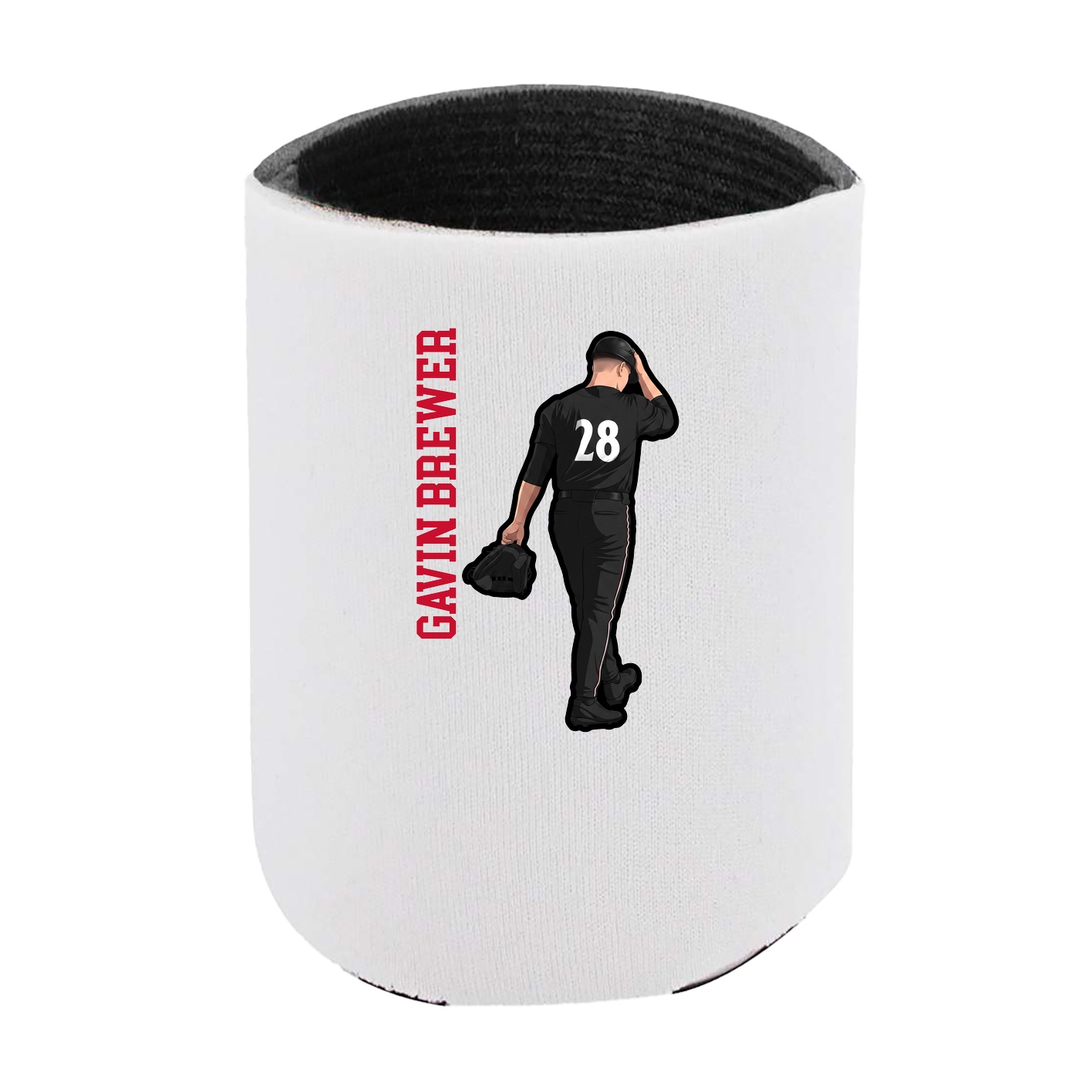 Can Holder — Name Vertical in White