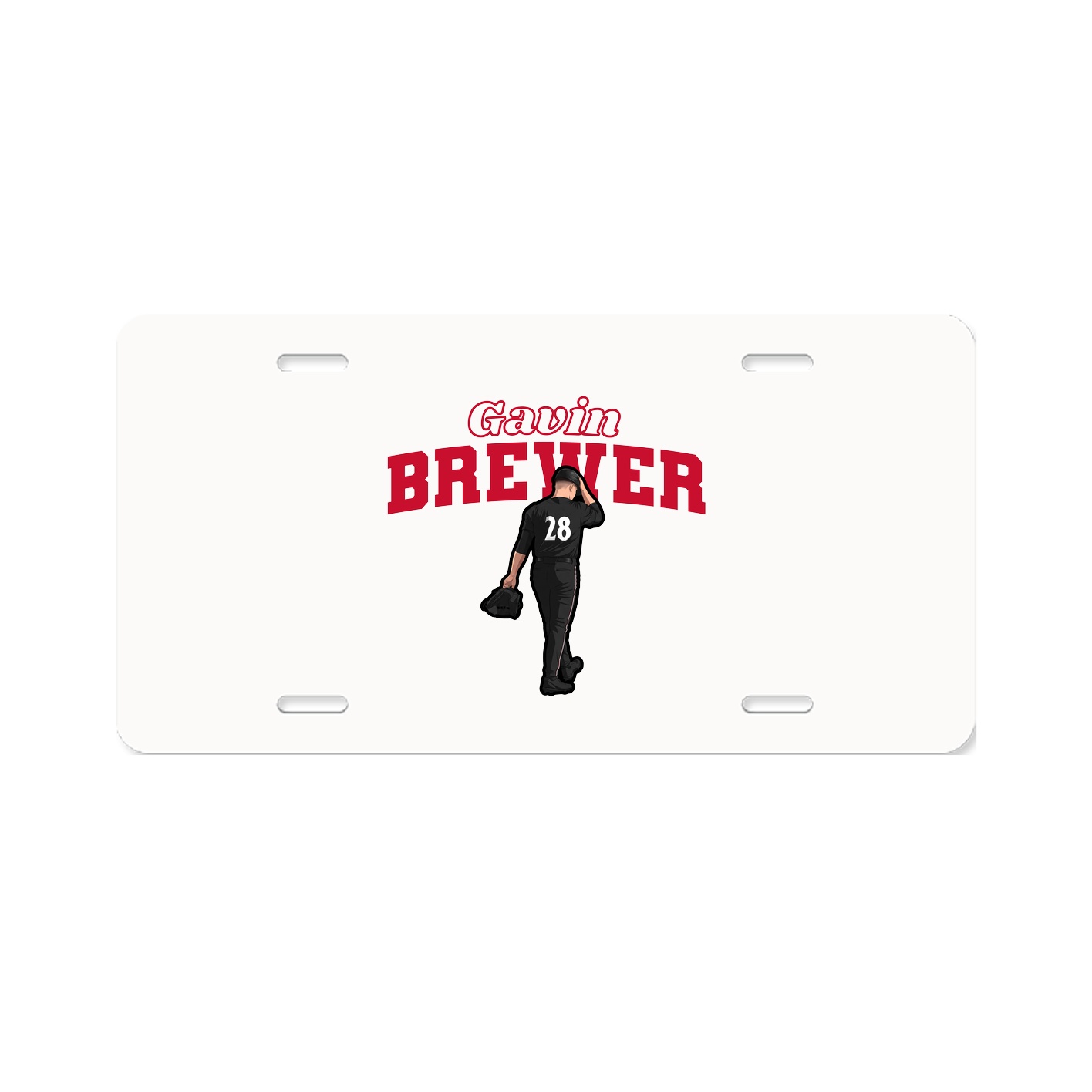 License Plate — Name Arch in Classic