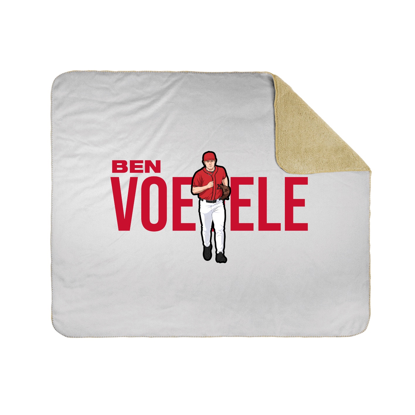 Throw Blanket — Player Name in White