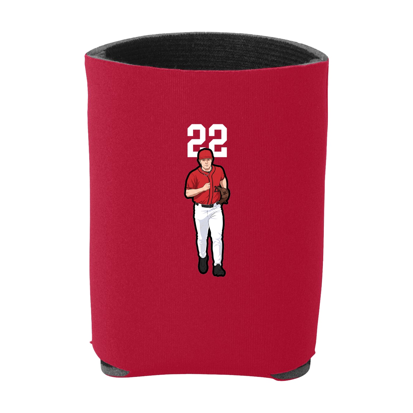 Can Holder — Number Top in Red