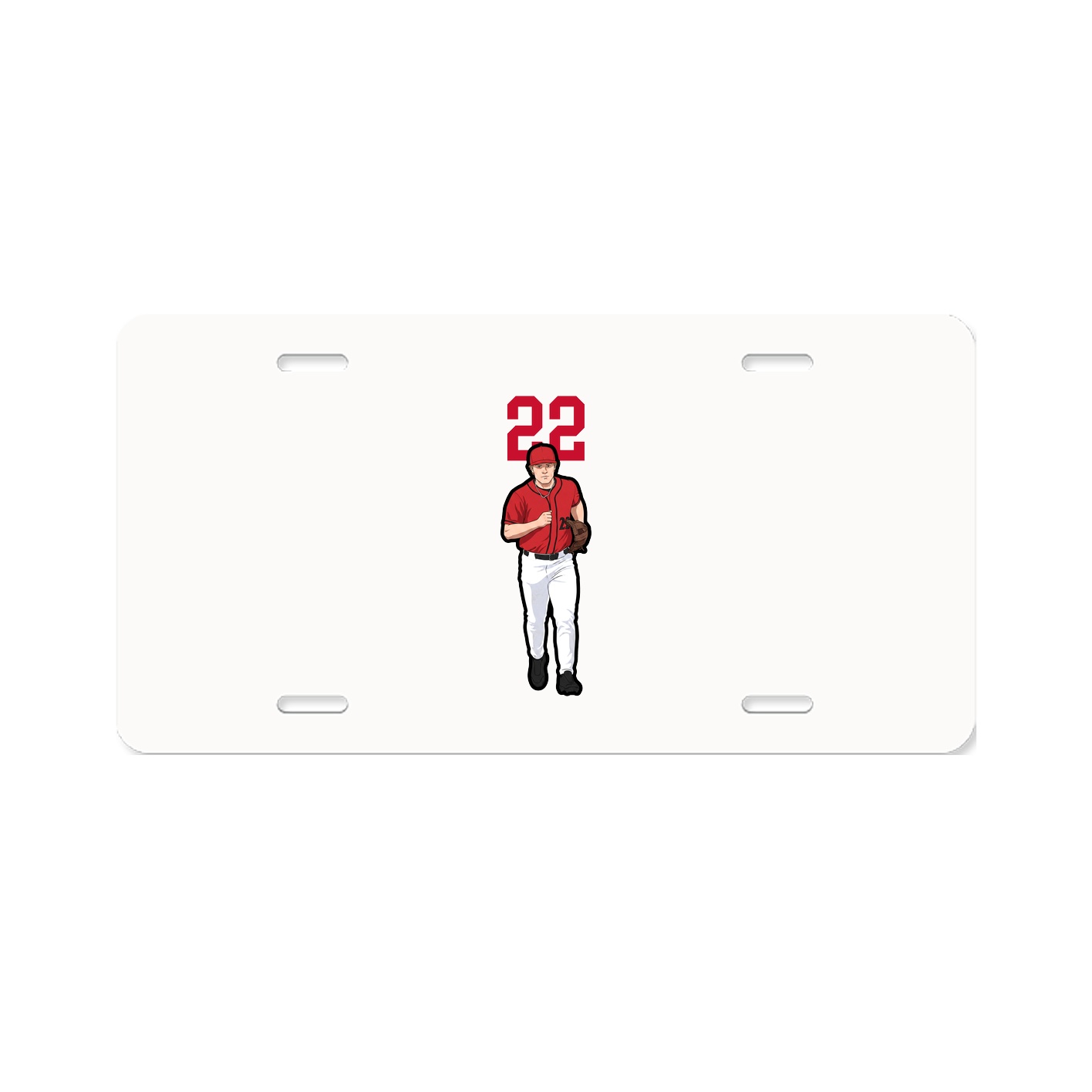 License Plate — Number Top in Classic